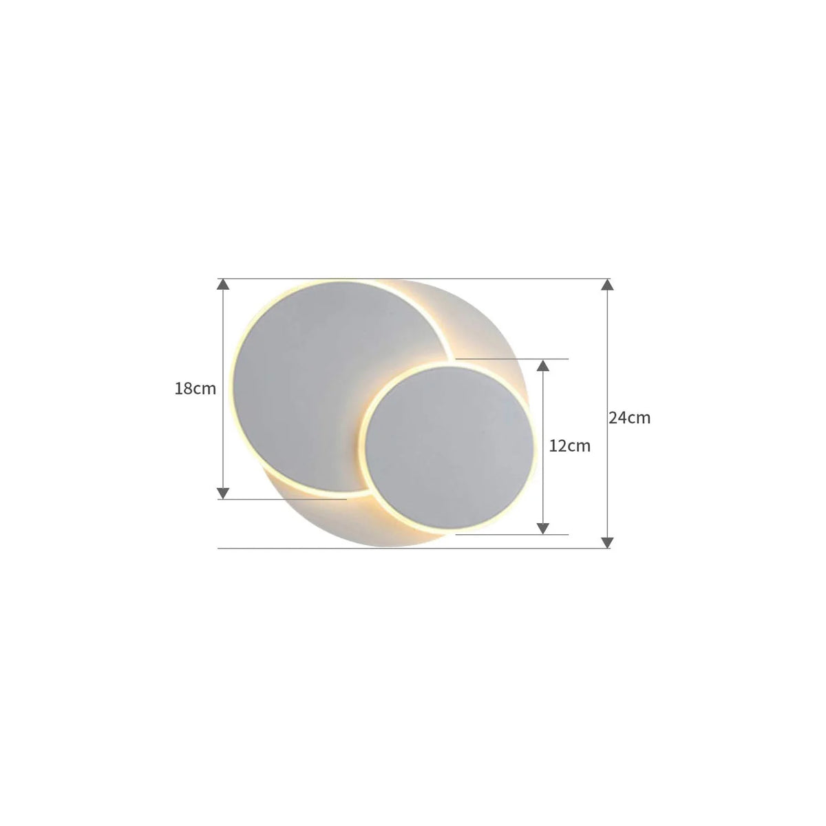 L'Éclipse — Applique murale LED effet lune