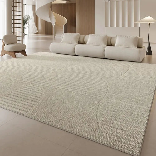 L'Atelier, tapis en relief beige