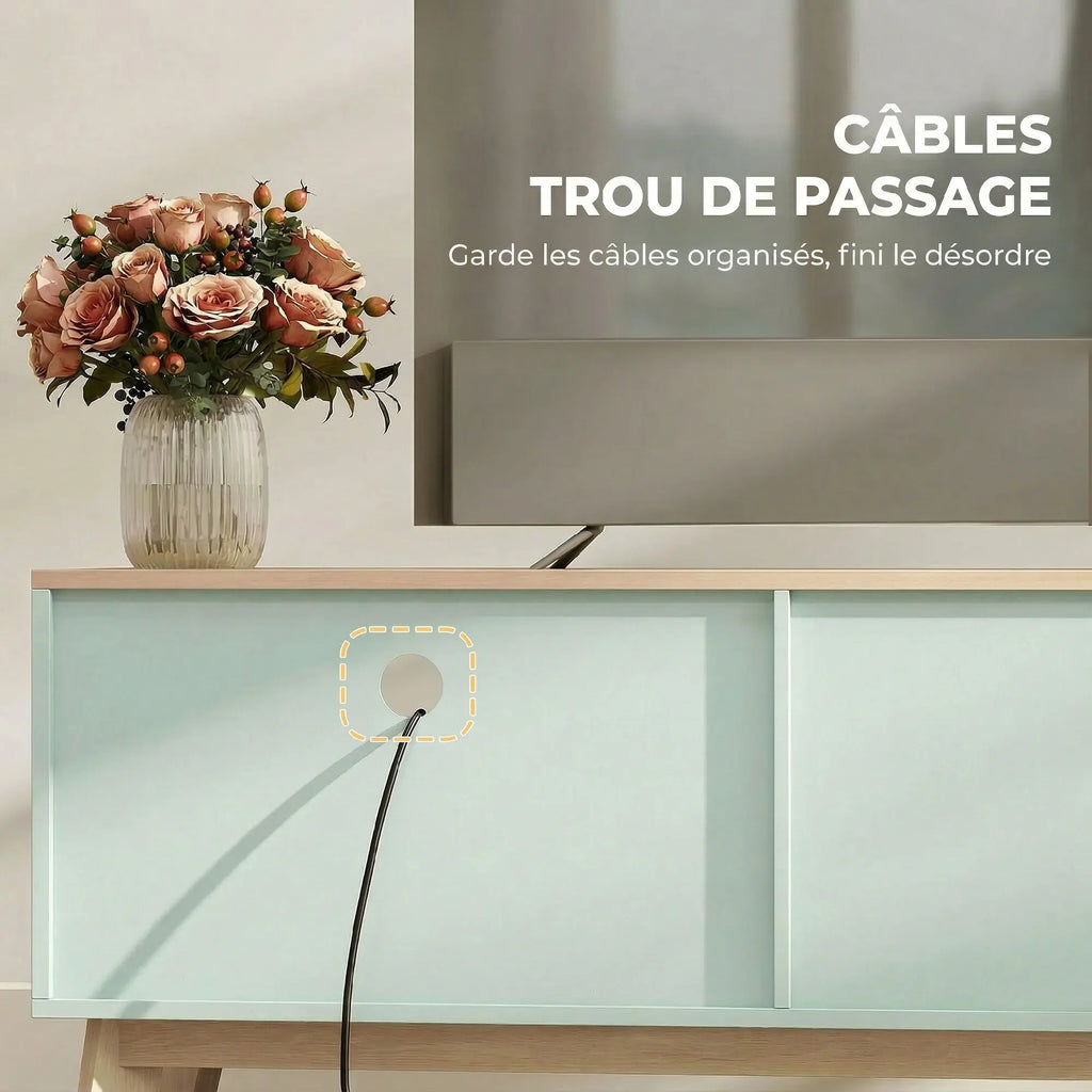La Sauge — Meuble TV vert sauge 120 cm