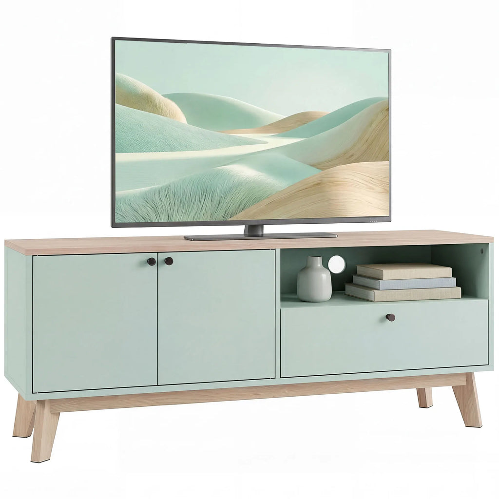 La Sauge — Meuble TV vert sauge 120 cm