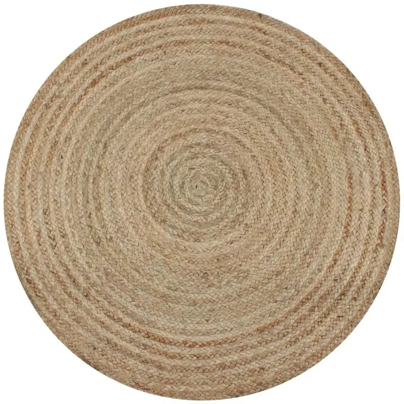 La Spirale — Tapis rond en jute tressé main Ø120
